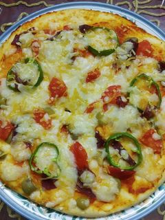 صورة لوصفة البيتزا 😋😋