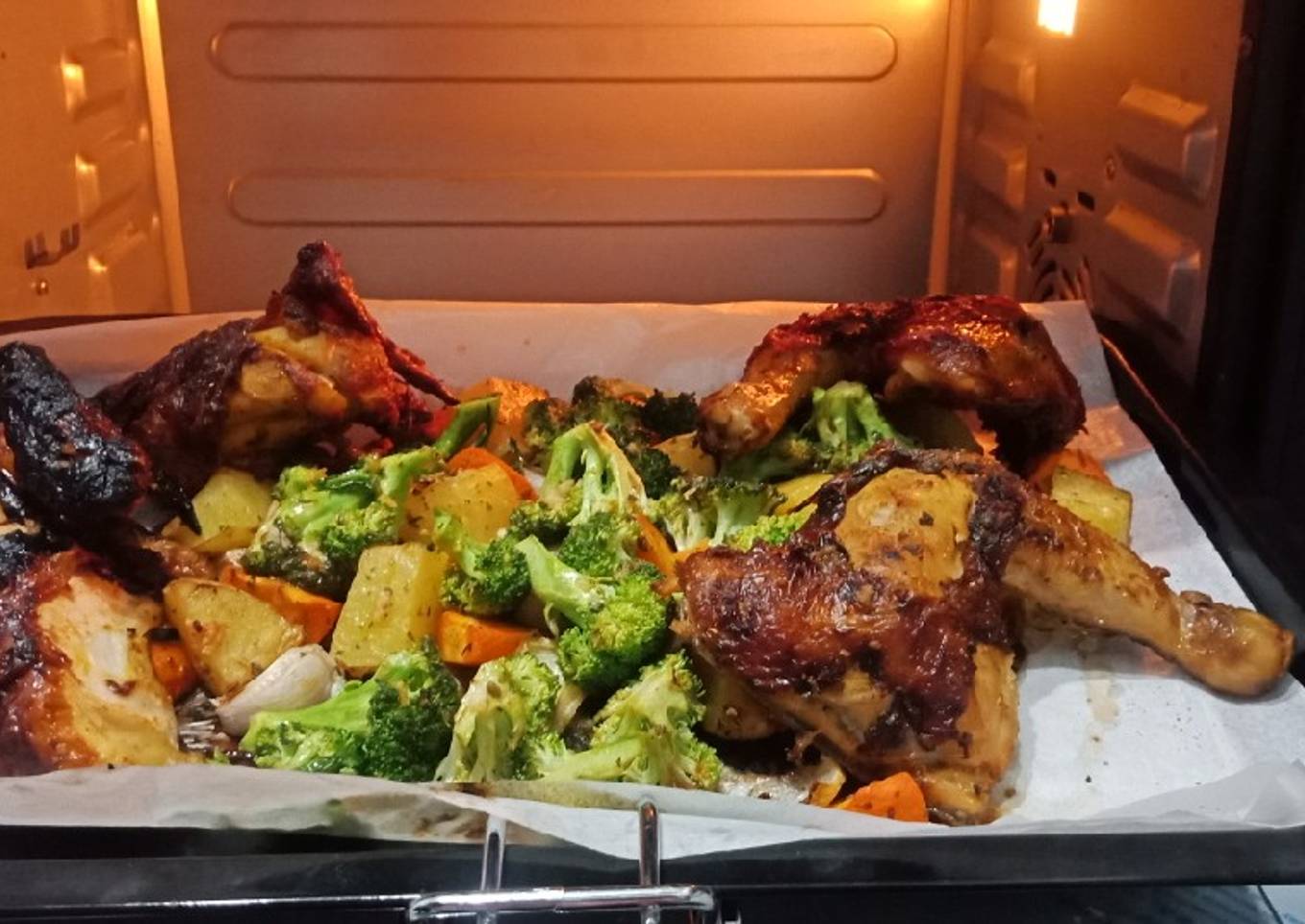 Roast chicken & veg
