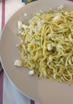 Φωτογραφία της συνταγής Fettuccine aglio olio senza peperoncino