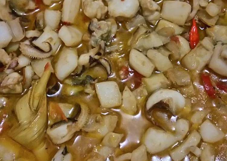 Resep Sotong bumbu kuning, Bisa Manjain Lidah