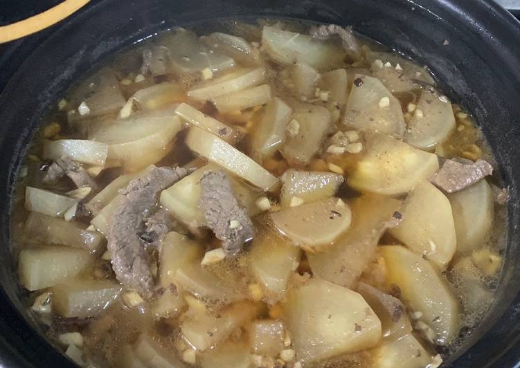 How to Make Speedy Beef and White Daikon Radish