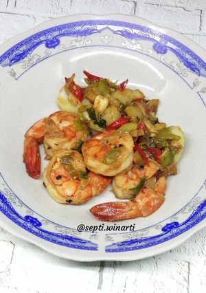 Foto resep Udang saus lada hitam