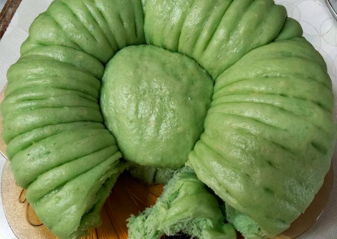 Bagaimana Membuat Roti Kukus Pandan, Sempurna