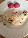 Filetes de merluza con bechamel sin gluten y sin lactosa al horno o a tu gusto