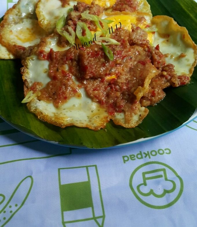 Foto resep Telur Ceplok Bumbu Rendang
