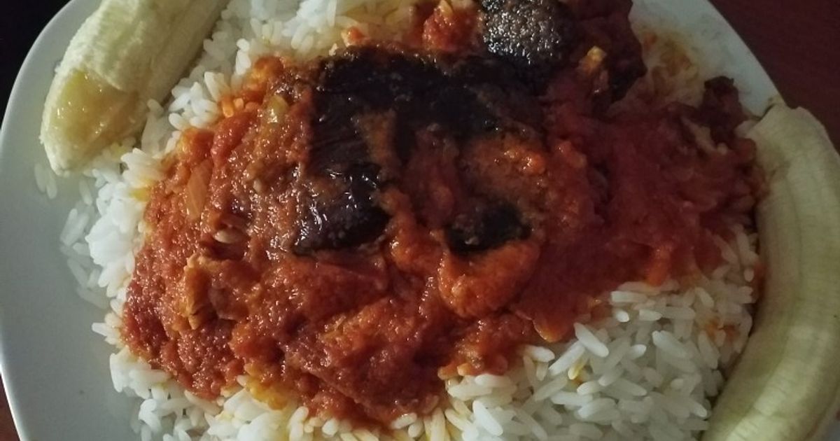 Local Stew Rice With Local Stew Recipe by Adorable Esther. - Cookpad