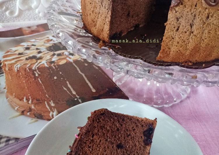 Triple Chocolate Chiffon Cake ala Didi