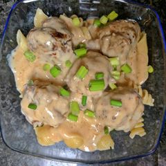 Easy Meatball, Mushroom pasta A picture of Easy Meatball, Mushroom pasta.
