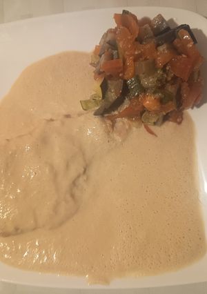 Una foto de Pechugas de pollo en leche