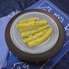 A picture of Simmered Cucumber ala Julia Child.