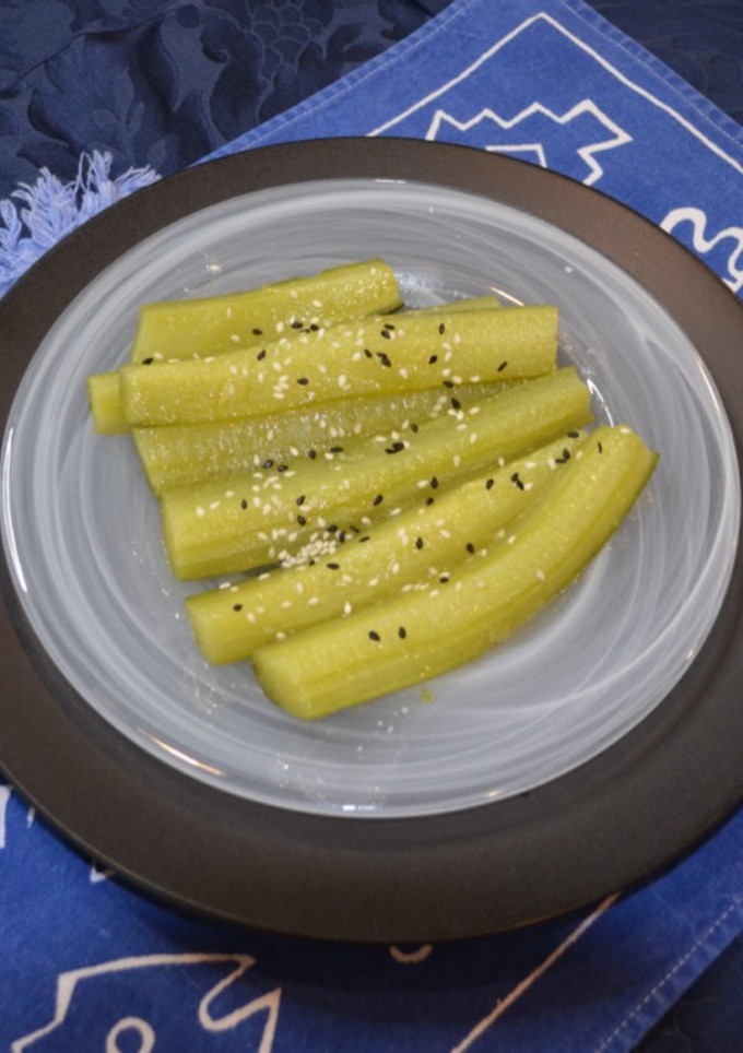 A picture of Simmered Cucumber ala Julia Child.
