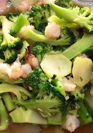รูปของ 🥦บร็อคโคลี่ผัดกุ้ง🦐