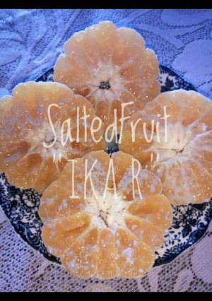 Foto resep Salted fruit (orange)