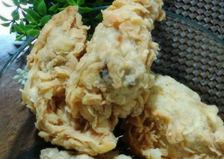 Langkah Mudah untuk Menyiapkan Ayam goreng tepung KFC homed, Lezat Sekali