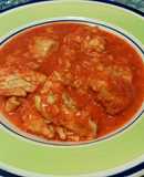 Pescado en salsa de pimientos
