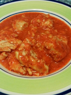 Una foto de Pescado en salsa de pimientos