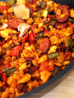 Una foto de Migas con chorizo