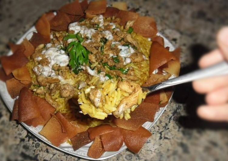 فتة شاورما سوري 😍