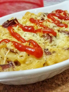 Foto resep Macaroni & Cheese (Mac n Cheese) with Smoked Beef