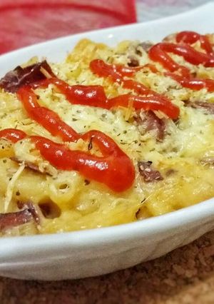 Foto resep Macaroni & Cheese (Mac n Cheese) with Smoked Beef