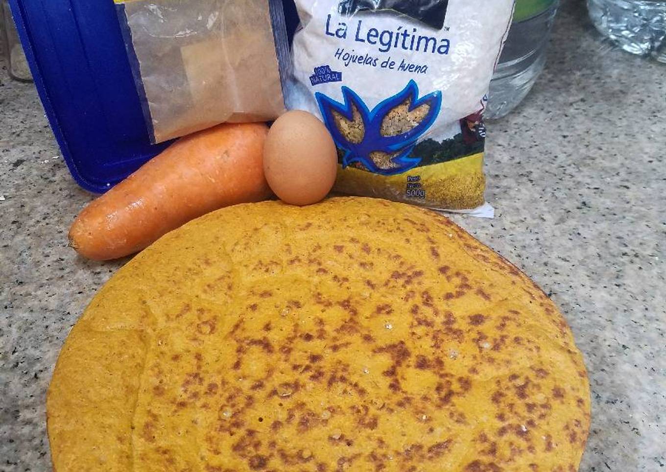 Pancake de zanahoria🥕🥞🥚 avena y claras de huevo