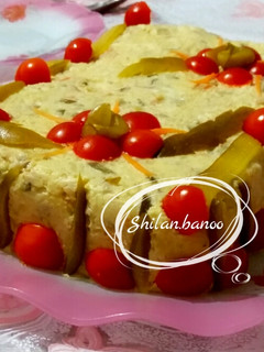 عکسی از دستور تزئین سالاد الویه