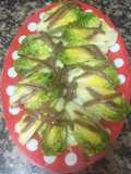 Cogollicos de Tudela con filetes de anchoa del cantábrico