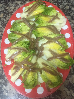 Una foto de Cogollicos de Tudela con filetes de anchoa del cantábrico