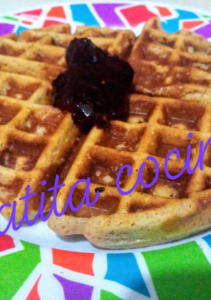 Una foto de Waffles de amaranto