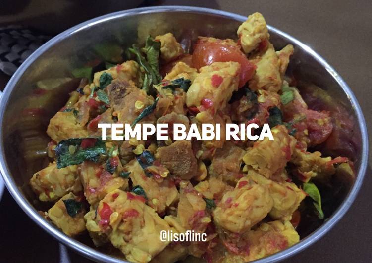 Resep Tempe babi rica kemangi yang Enak Banget