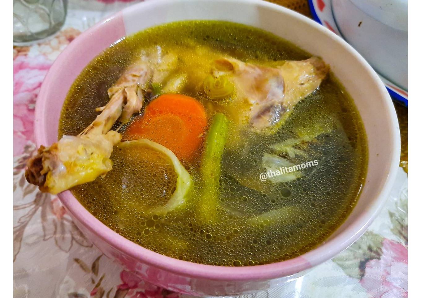 Sup Ayam Ginseng Amerika, dapat Lezat, sehat dan awet muda loh