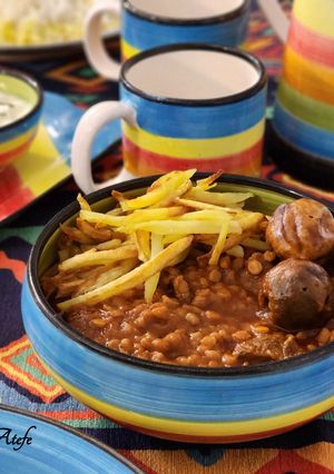 عکسی از دستور خورشت قیمه 🍛