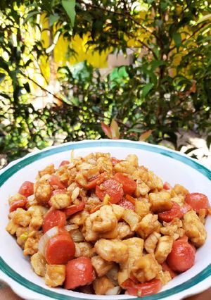 Foto resep Oseng tempe sosis pedas manis