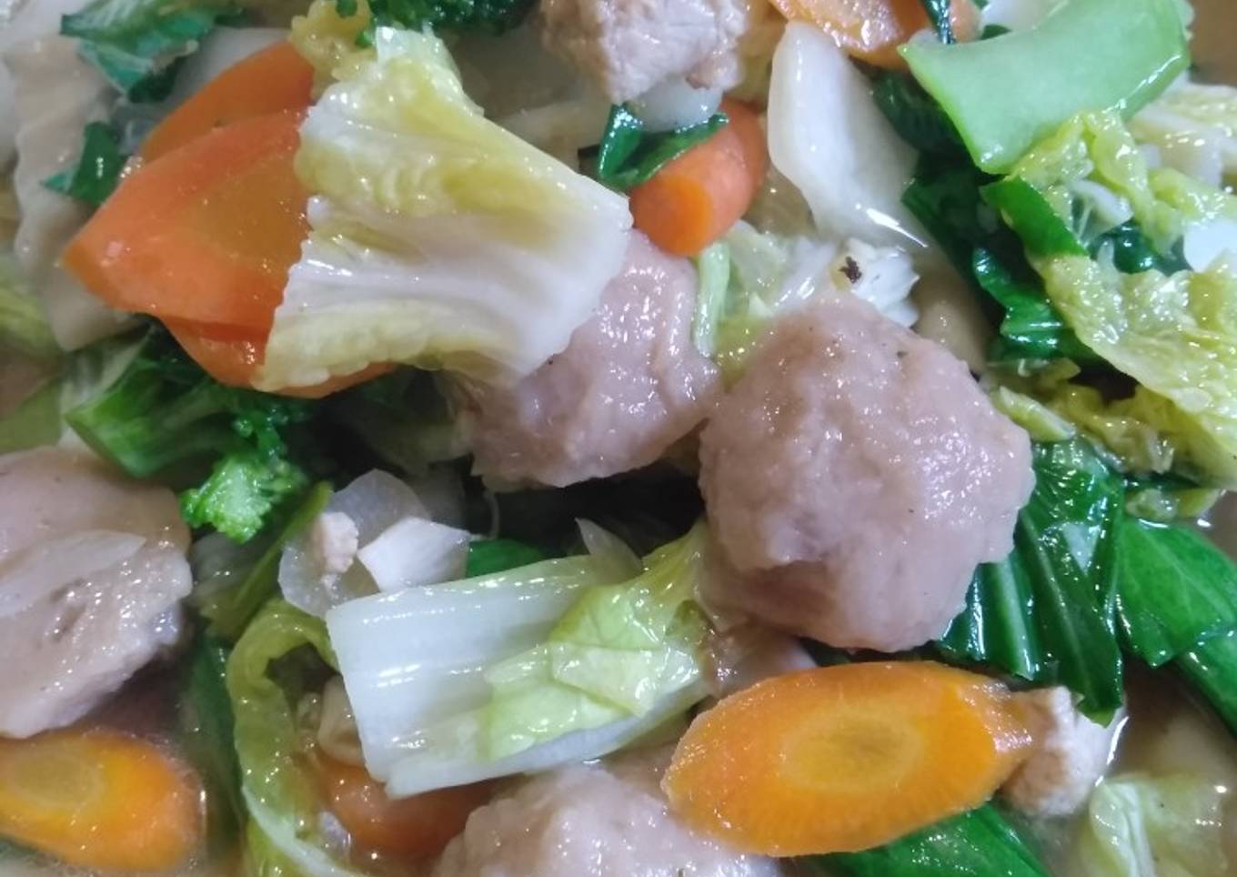 Capcay bakso
