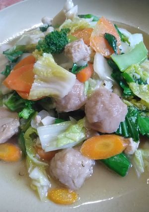 Foto resep Capcay bakso