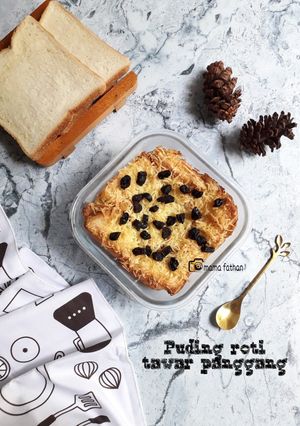 Foto resep Puding roti tawar panggang