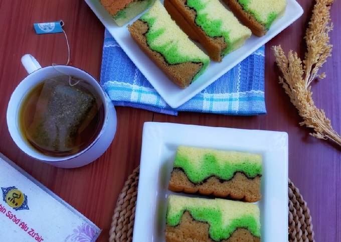 Cara Bikin Green Tea Choco Ogura Cake Istimewa