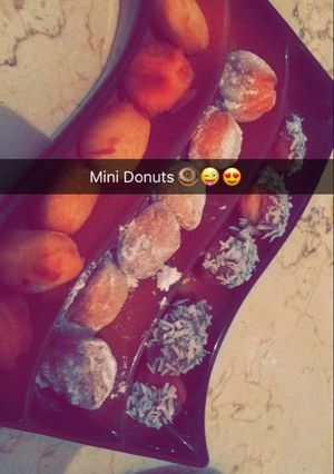 صورة لوصفة دونات وميني دونات🍩🍩🙈