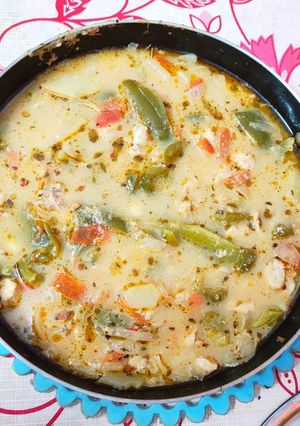 ভুটানিস দাটসি (Bhutanese Datshi recipe in Bengali) রেসিপির প্রধান ছবি
