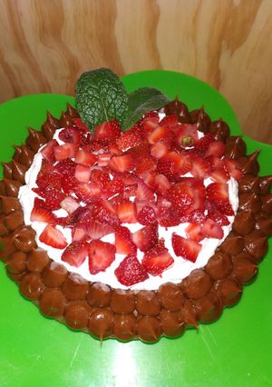 Una foto de Torta brownie