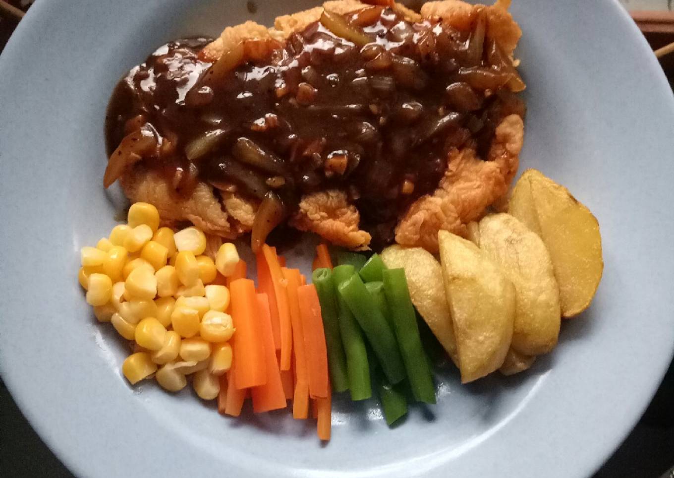 Chicken Steak Saus Blackpepper