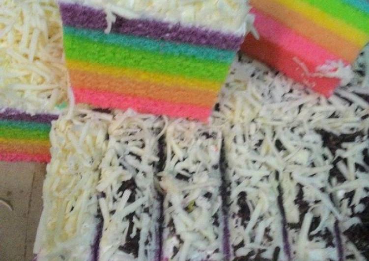 Steam Rainbow Cake