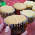 Cupcakes o magdalenas de chocolate blanco sin tacc o con tacc