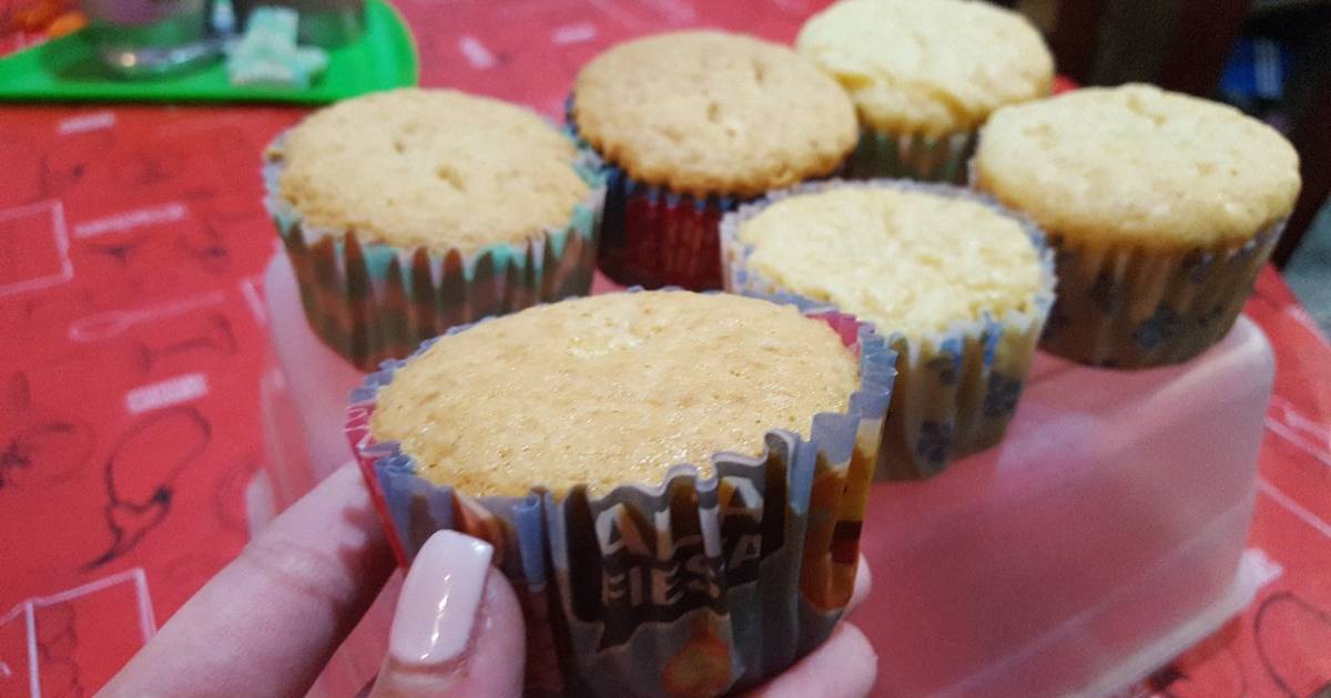 Cupcakes o magdalenas de chocolate blanco sin tacc o con tacc Receta de Cocina con Nicole👩‍🍳