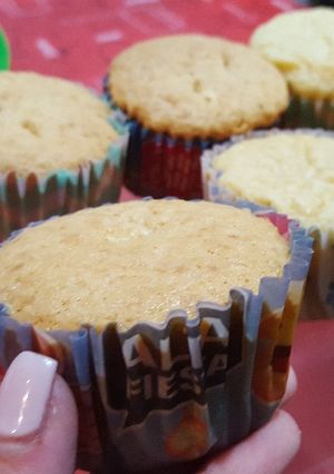 Una foto de Cupcakes o magdalenas de chocolate blanco sin tacc o con tacc