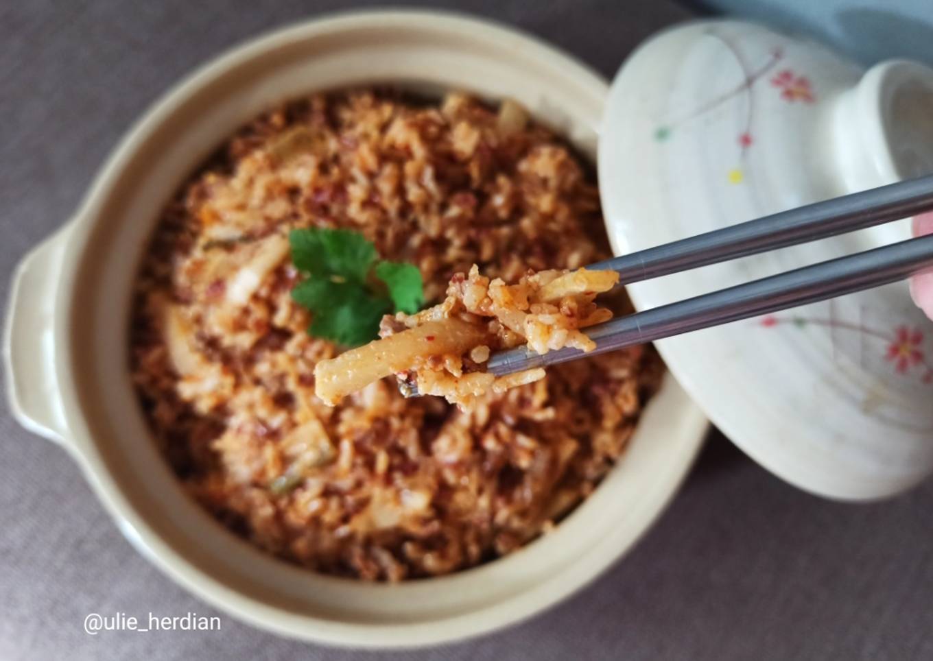 Nasi (merah) goreng kimchi