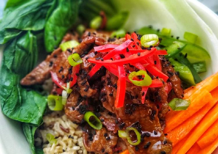 Easiest Way to Prepare Homemade Teriyaki Beef Donburi