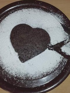 Una foto de Pastel sin huevos / vegano