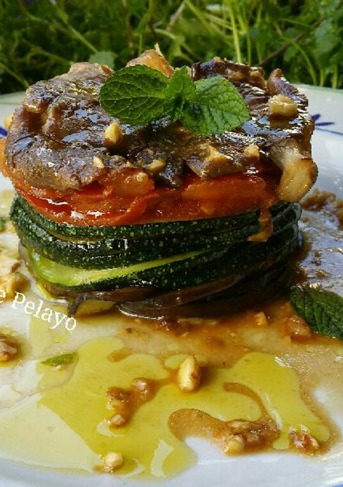 Una foto de Milhoja de verduras