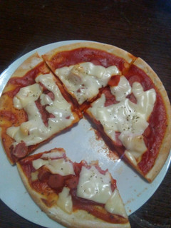 Una foto de Pizza rápida